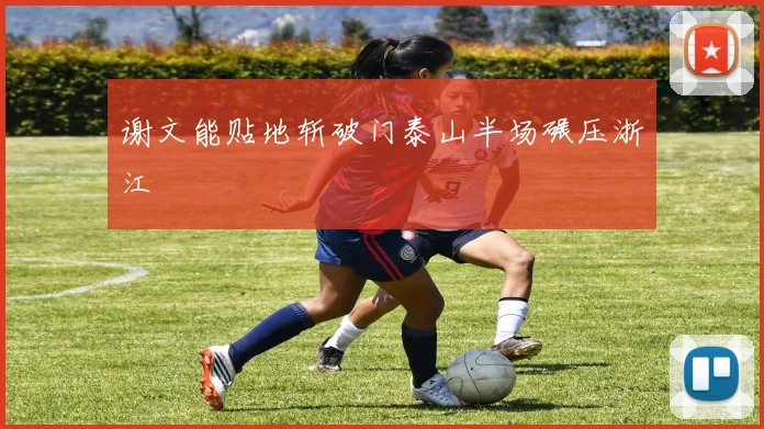 谢文能贴地斩破门泰山半场碾压浙江